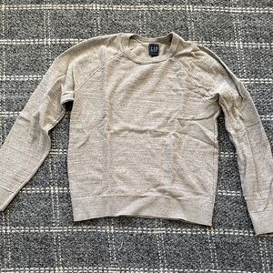 GAP Women's Light Tan Crewneck Sweater 100% Cotton